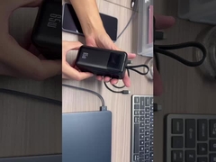 65W কমপ্যাক্ট উচ্চ ক্ষমতা বহনযোগ্য চার্জার ক্যাবল মধ্যে নির্মিত সঙ্গে