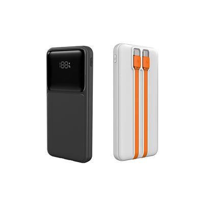 ইনবোল্ড ক্যাবল সহ 10000mah পাওয়ার ব্যাংক ইনবোল্ড ইউএসবি সি ক্যাবল সহ পাওয়ার ব্যাংক