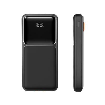 ভালো দাম অন্তর্নির্মিত ক্যাবল সহ 10000mAh দ্রুত চার্জিং পোর্টেবল মোবাইল পাওয়ার ব্যাংক অনলাইন