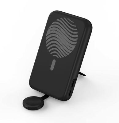 টাইপ সি কালো স্মার্টওয়াচ পাওয়ার ব্যাংক 10000mAh ক্ষমতা ইউনিভার্সাল সংযোগ