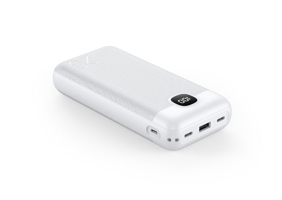 22.5W চার্জ নীল সাদা দ্রুত চার্জ পাওয়ার ব্যাংক 10000mAh পোর্টেবল মাইক্রো ইউএসবি