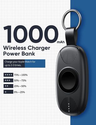 ভালো দাম 1000mah স্মার্টওয়াচ পাওয়ার ব্যাংক টাইপ সি সংযোগ সর্বজনীন সামঞ্জস্য অনলাইন